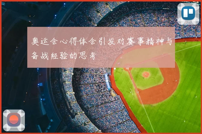 奥运会心得体会引发对赛事精神与备战经验的思考