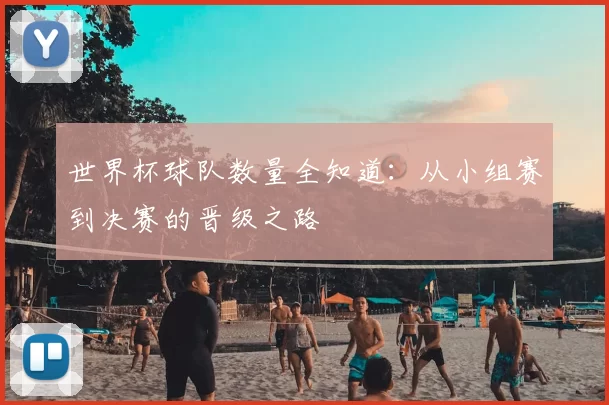 世界杯球队数量全知道:从小组赛到决赛的晋级之路